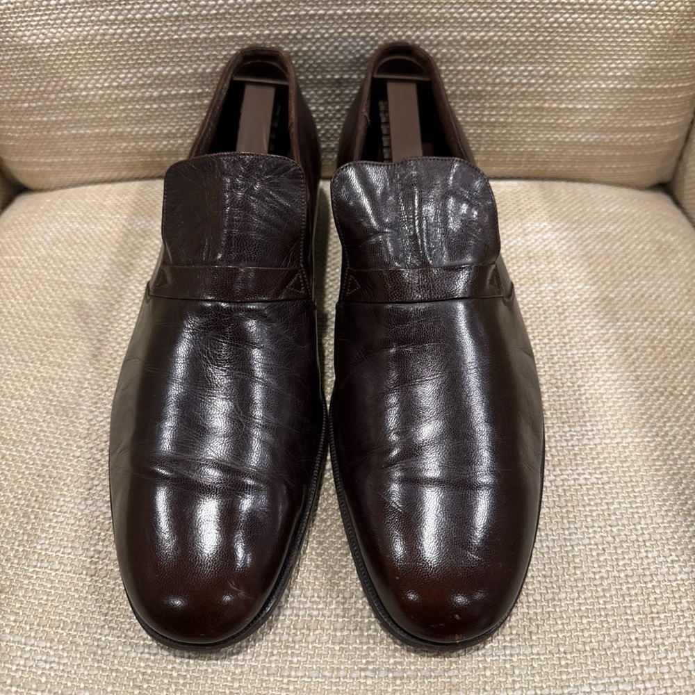 Elegant JM Weston Brown Leather Men's Loafers